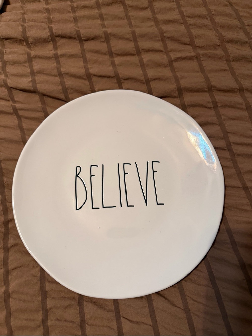 Rae Dunn Xmas “Believe” Decorative Serving Plate